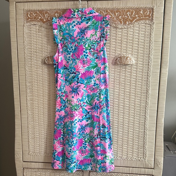 Worn once Lilly Pulitzer Vibrant Floral Sleeveless Dress - Picture 6 of 6